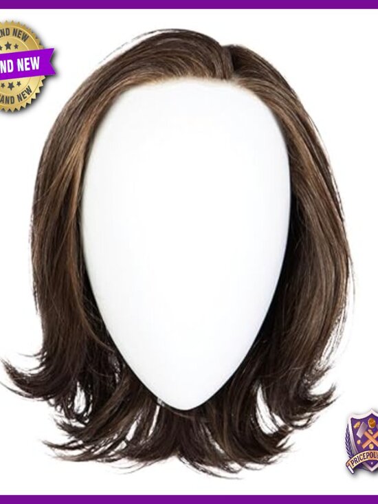 Heat-Friendly Synthetic Wig with Hand-Tied Base, Layered Chin-Length Style main image 4